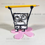 DoodleBob Character Funny Gift Idea | pencil holder, doodle bob, pen holder, 3d art, unique gift, 3d printed, nostalgic, Me Hoy Minoy