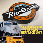 Rio Grande LED Illuminated Train Sign