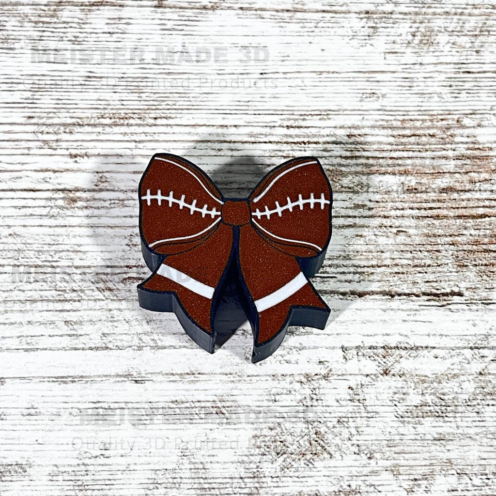 Football Bow Stanley Straw Buddy, Stanley Accessories, Straw Topper, trending Stanley, Christmas gifts, tumbler accessories, sports gifts