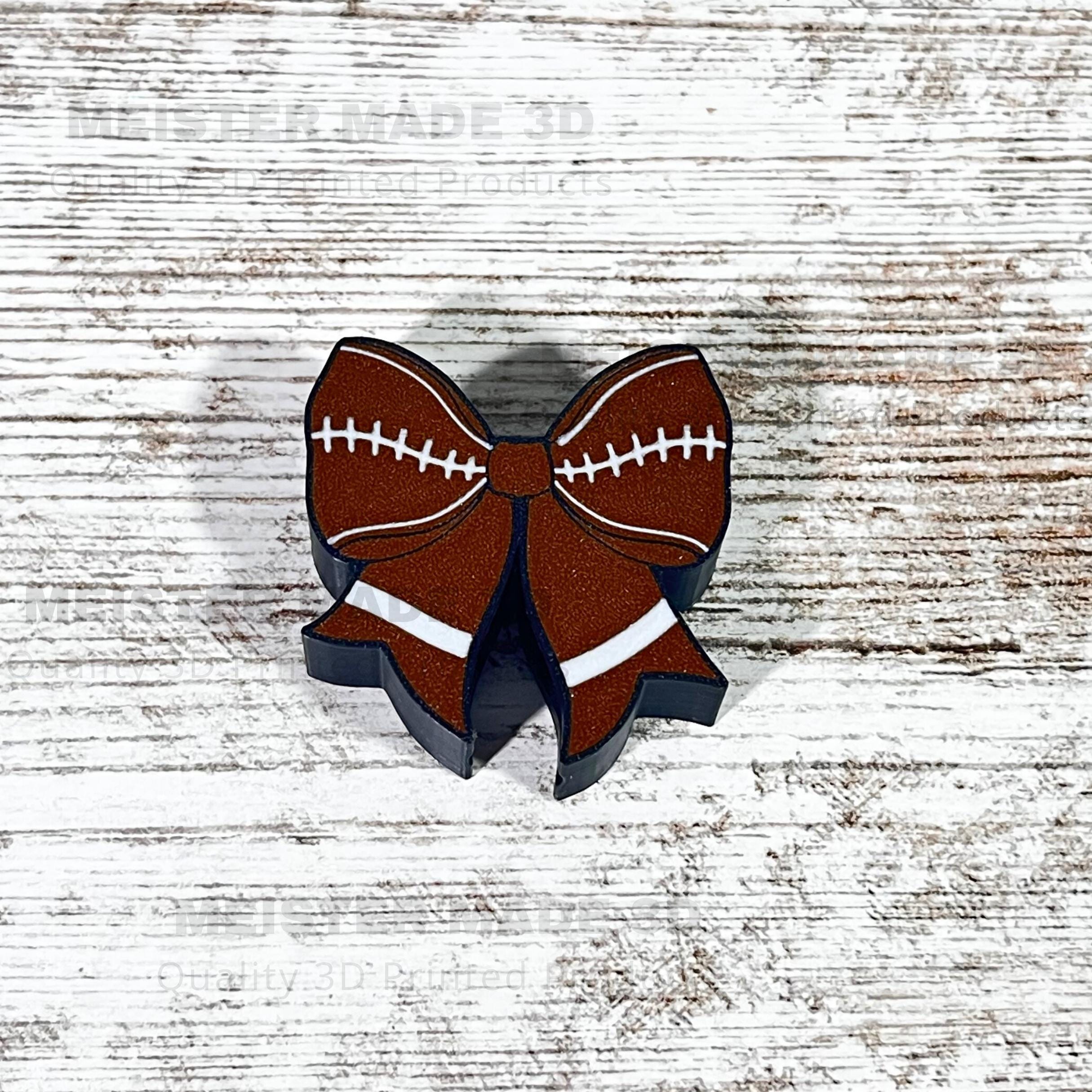Football Bow Stanley Straw Buddy, Stanley Accessories, Straw Topper, trending Stanley, Christmas gifts, tumbler accessories, sports gifts