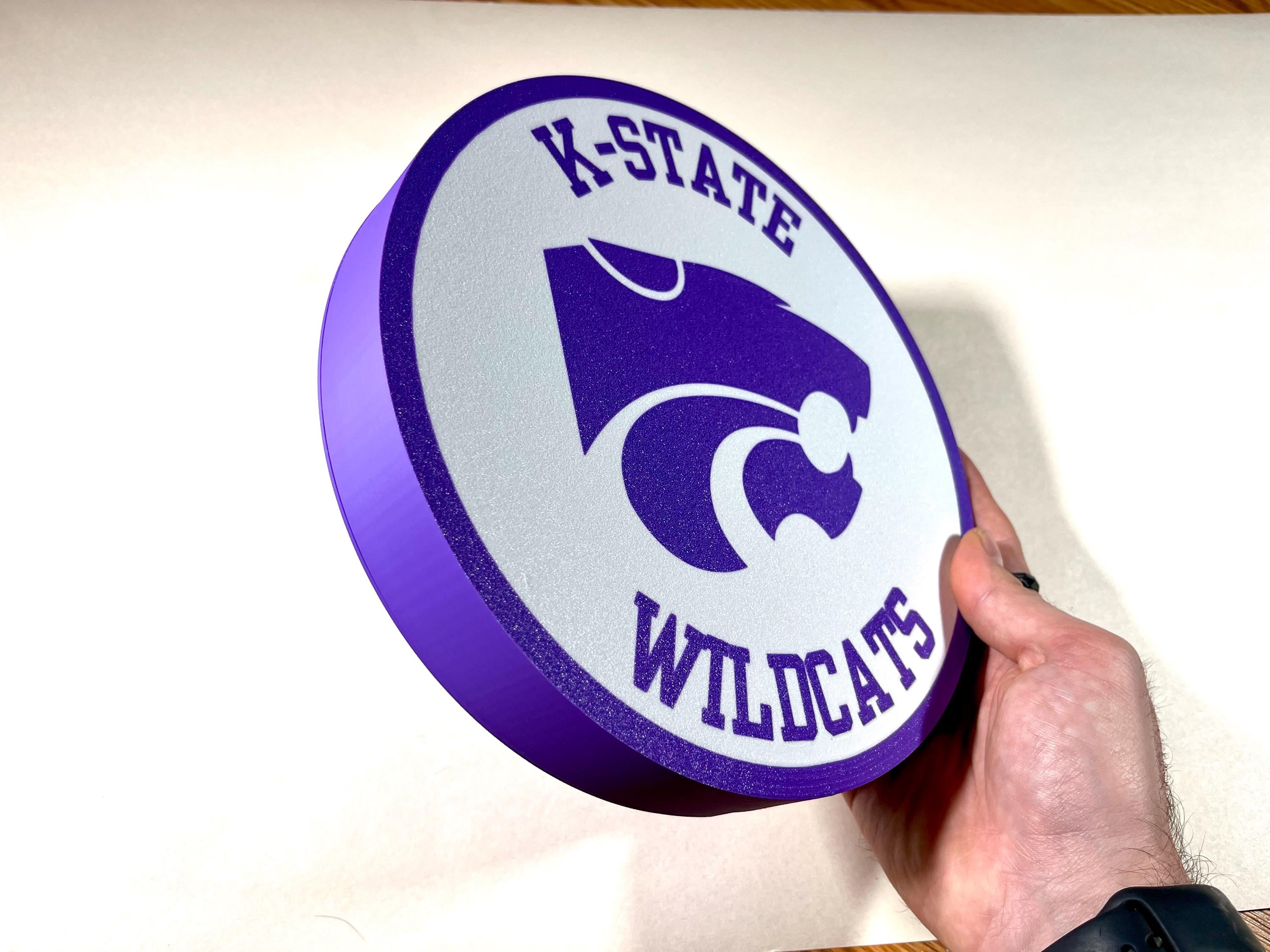 Kansas light up sign, Wildcat sign, State, illuminated signs, LED sign, sports gifts, trending sports gifts, football gifts, sports fan gifts