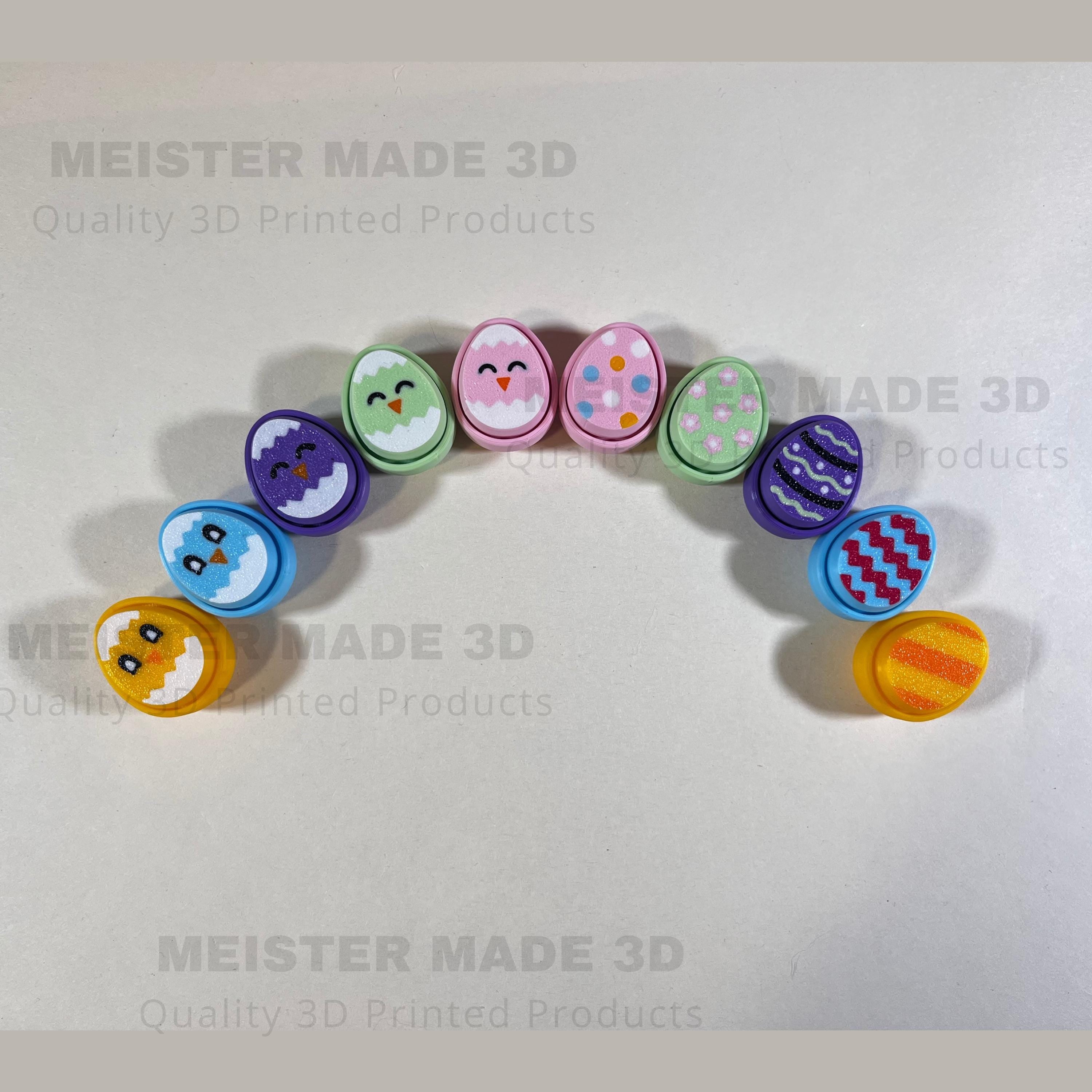 Easter Egg Fidget Clicker Keychain, Sensory Toy, ADHD, Stress, Anxiety Relief, Mechanical Key, ASMR, Easter accessories, cute easter gifts