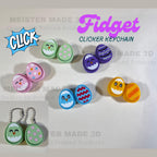Easter Egg Fidget Clicker Keychain, Sensory Toy, ADHD, Stress, Anxiety Relief, Mechanical Key, ASMR, Easter accessories, cute easter gifts
