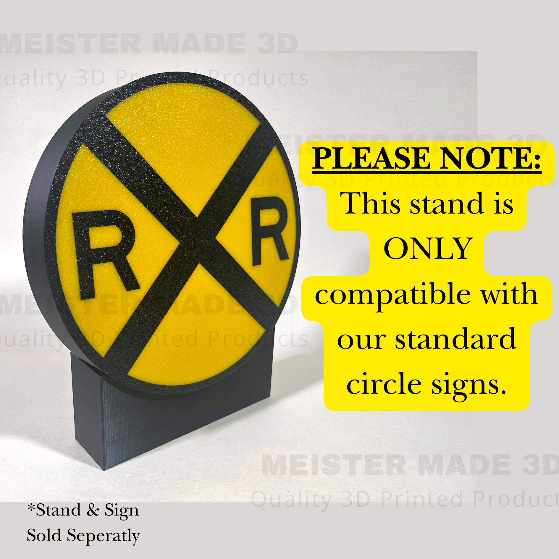 Stand for MM3D standard circle signs