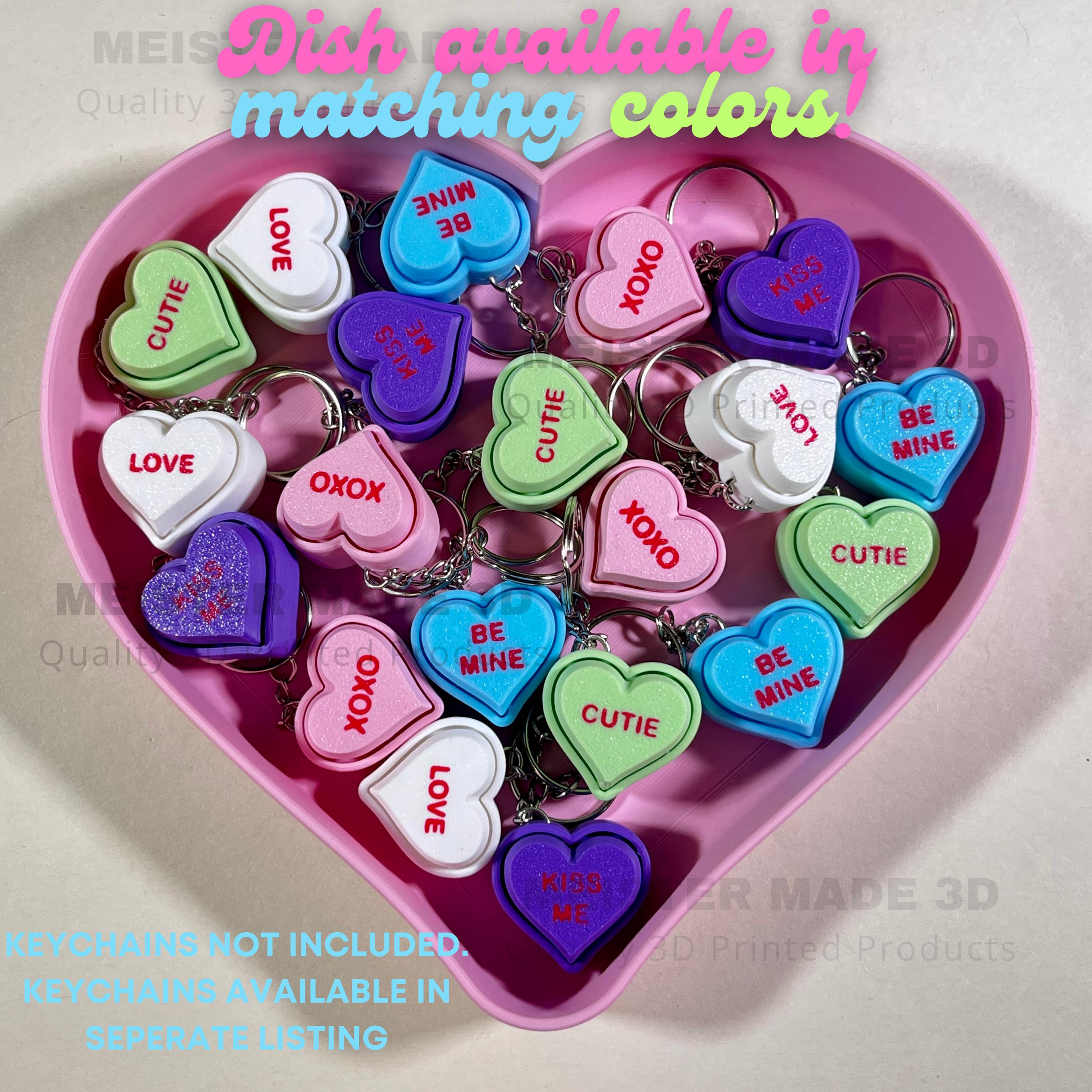 Heart Shaped Dish, Valentines day, Valentines gifts, fidget clickers, ADHD, decorative, gifts for her, romantic, gift display, key holders