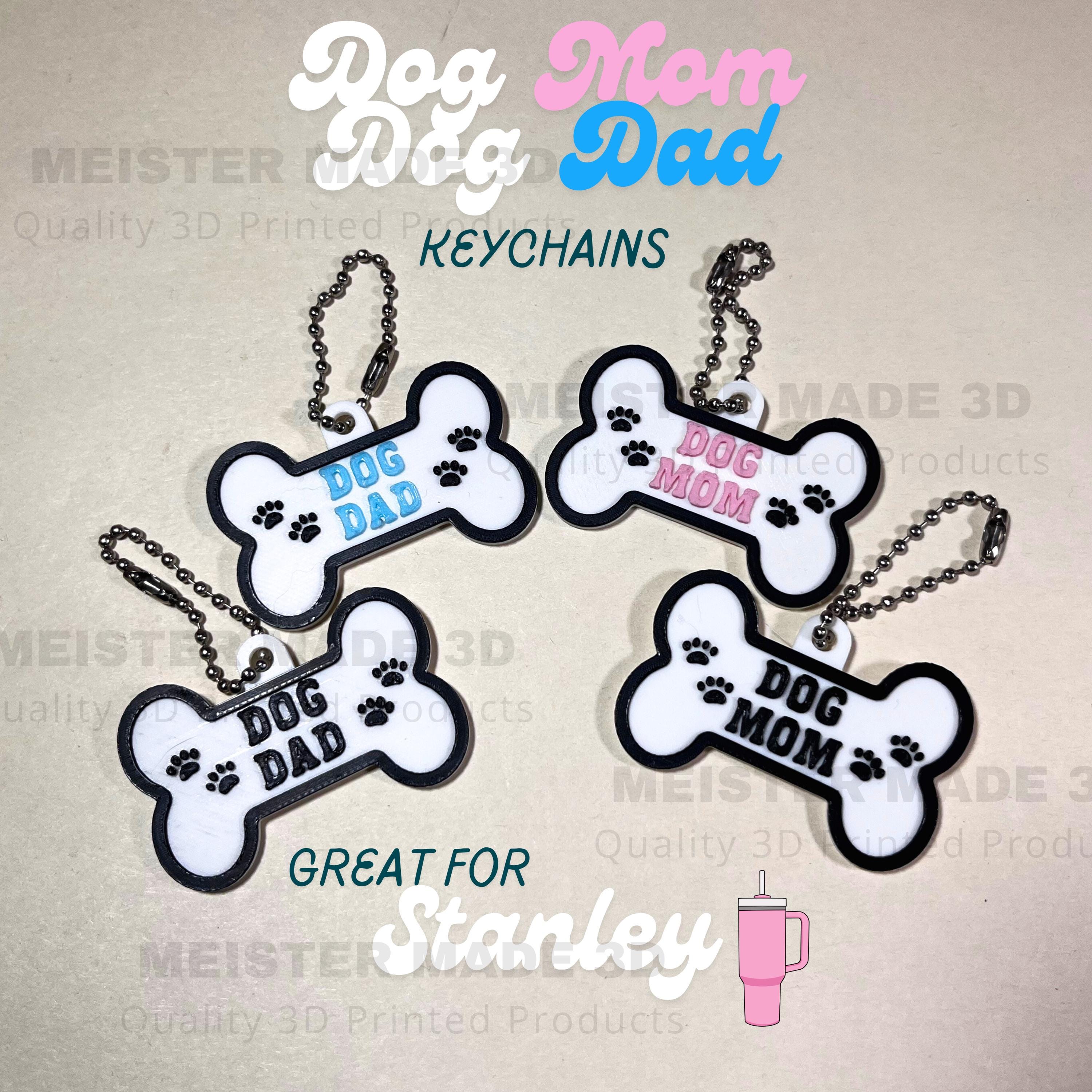 Dog Mom/Dog Dad Keychain