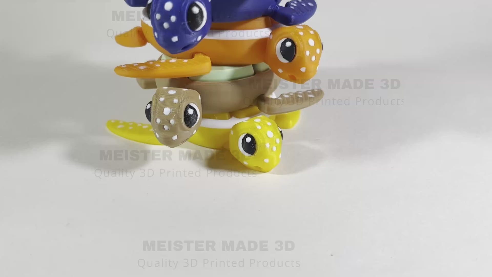 Turtle Fidget Clickers, Fruit Series, Desktop and Keychains, Sensory Toy, Autism, ADHD, Stress, Anxiety Relief, ASMR, cute fidget toys