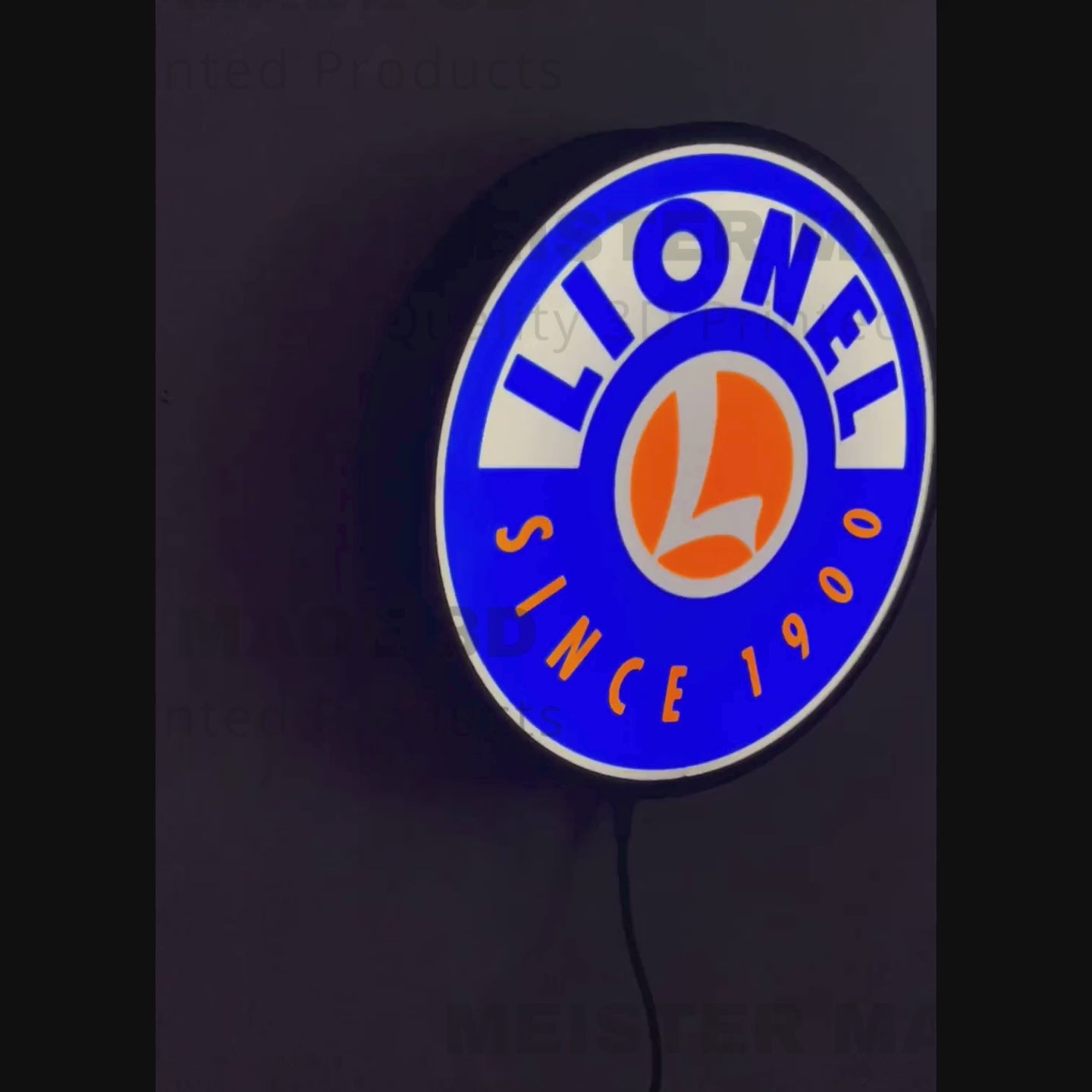 Lionel, light up sign, Railroad sign, train gift, LED signs, illuminated sign, train enthusiast, gift for railroad lover, railroad gifts
