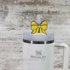 Softball Bow Stanley Straw Buddy, 20,30,40oz tumblers