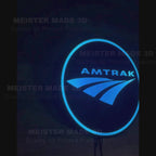 Amtrak LED Illuminated Train Sign