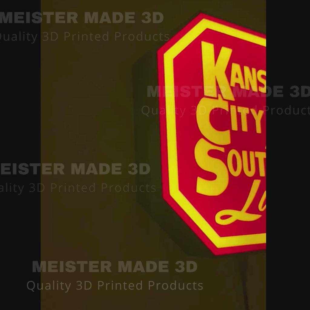 Kansas City Southern (KCS) LED Illuminated Train Sign
