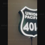 Union Pacific Big Boy 4014 Shield LED Illuminated Train Sign