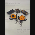 Halloween Turtle Fidget Clicker Keychains