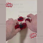 Ladybug Fidget Clicker Keychain