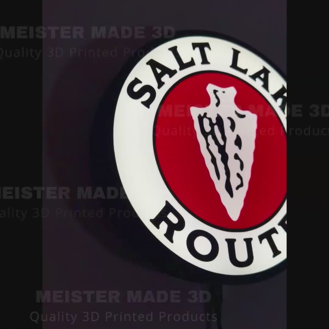 Salt Lake Route Railraod LED Illuminated Train Sign