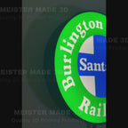 Burlington Northern Santa Fe Merger LED Illuminated Train Sign