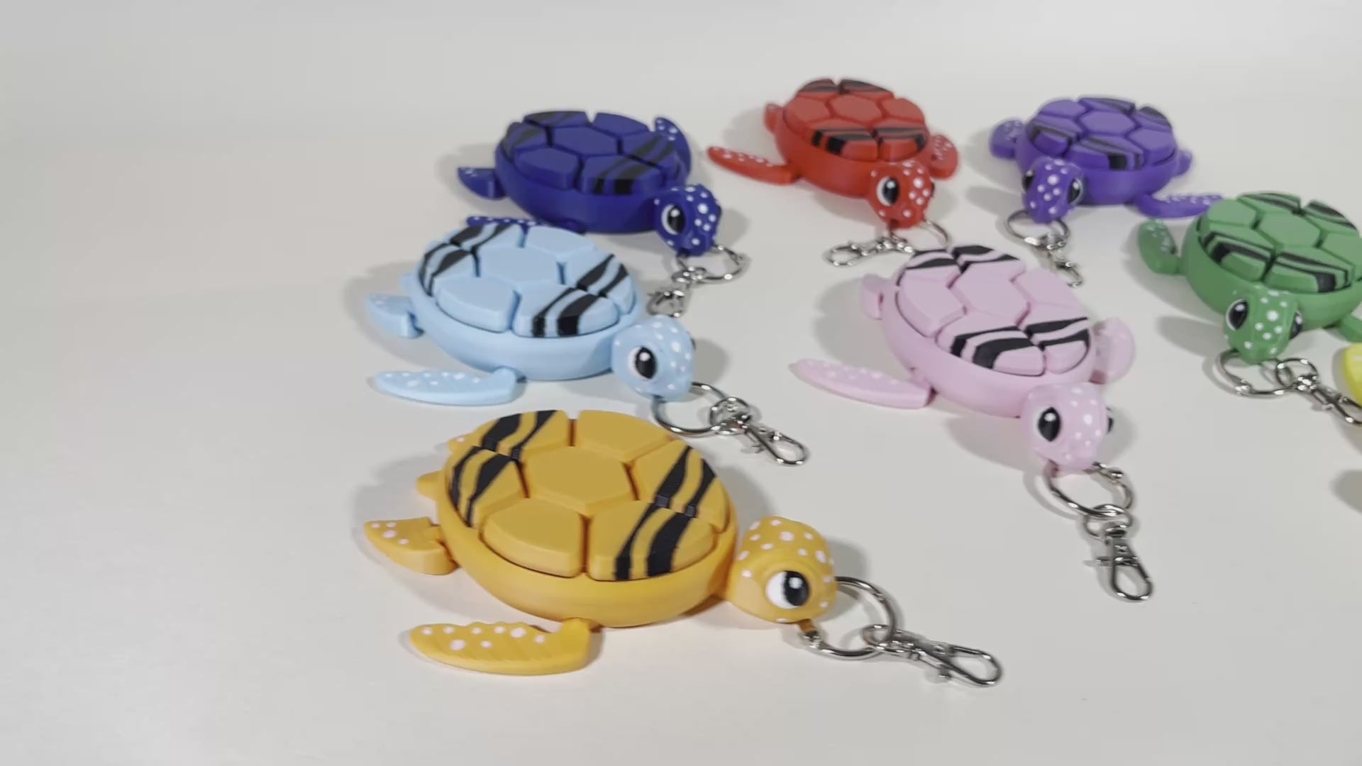 Turtle Fidget Clickers, Crayon Series, Desktop and Keychains, Sensory Toy, Autism, ADHD, Stress, Anxiety Relief, ASMR, cute fidget toys